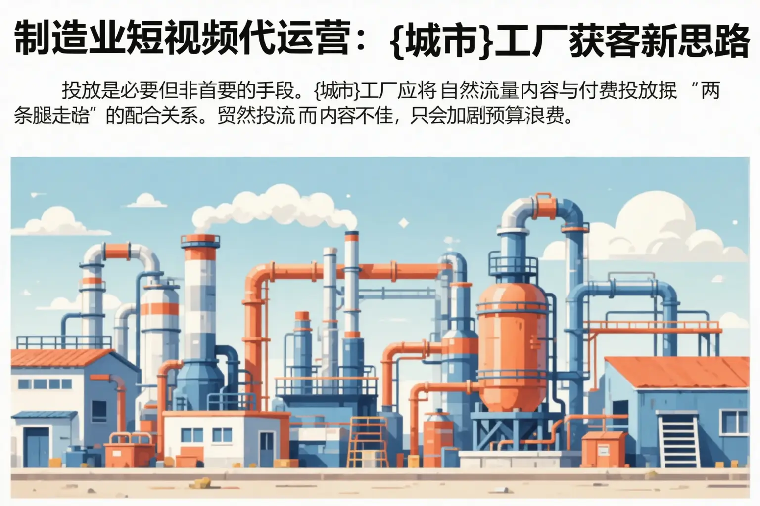 制造业短视频代运营:三江工厂获客新思路